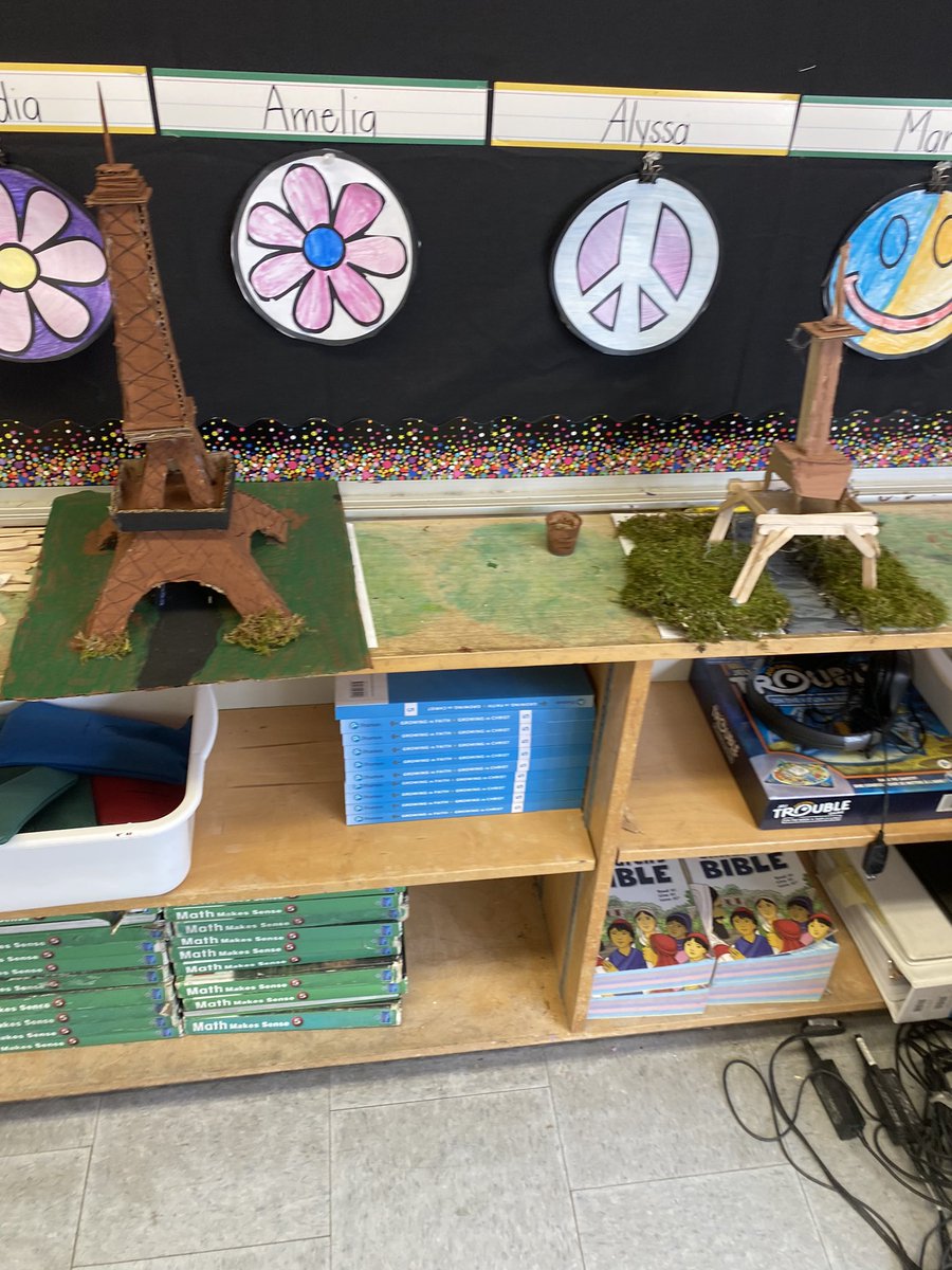 MsCasey13's tweet photo. Just some of the grade 5 students final projects for our structures unit. The students worked so hard the last few weeks learning about various world structures and then building them and presenting. Going to miss my science classes #sciencelto #prepteacher https://t.co/SS3Be16Zyz