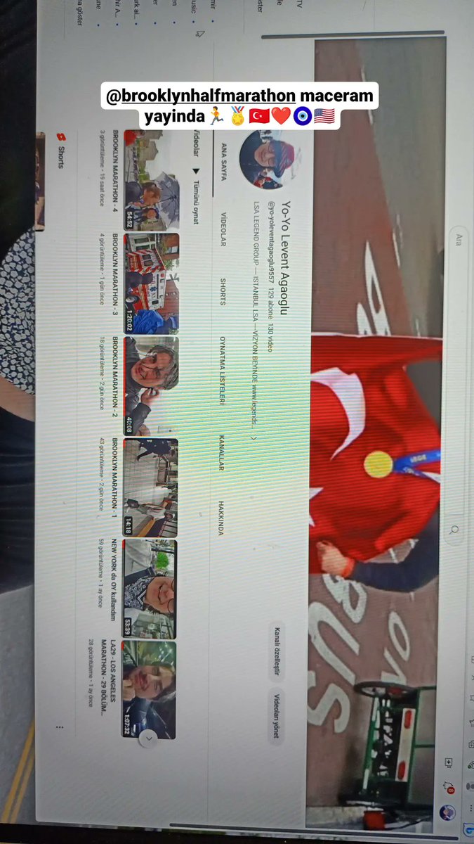 #brooklynmarathon maceram YouTube kanalimda yayinda