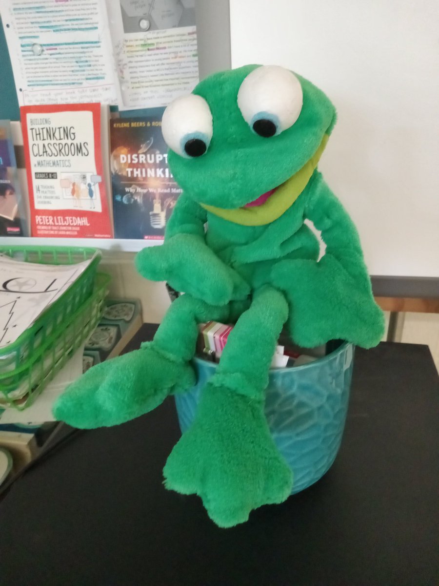 <a href="/MontcalmCougars/">Montcalm Cougars</a> student in Writer's Craft makes puppets by hand, made a bunch of puppets during the pandemic, made Instagram Lives with Debbie Allen, wrote a hilarious episode involving his puppets (for his project), and made this guy for me and my classroom.