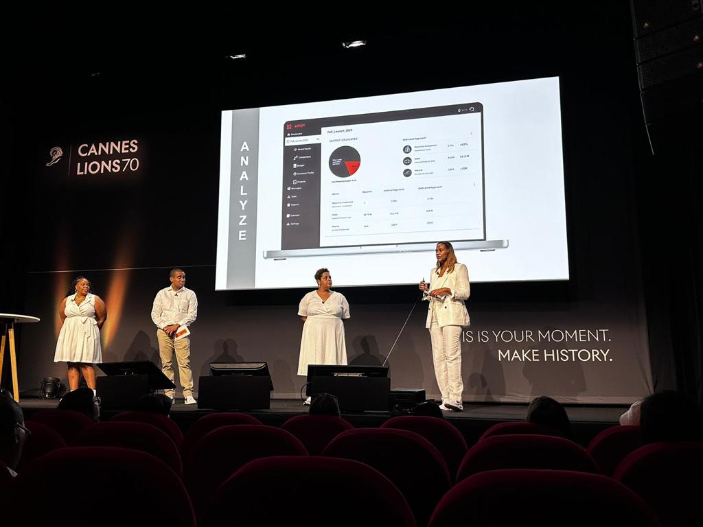TheOfficialBECA's tweet photo. Day 1 at Cannes Lions, we kicked off with a luncheon featuring outstanding presentations by our Future Leaders, sparking conversations on the Black consumer's influence, support for rising Black talent, and generative AI in marketing.
#BECAxCannes #Juneteenth #BECAstrong https://t.co/7acHOMeXNK