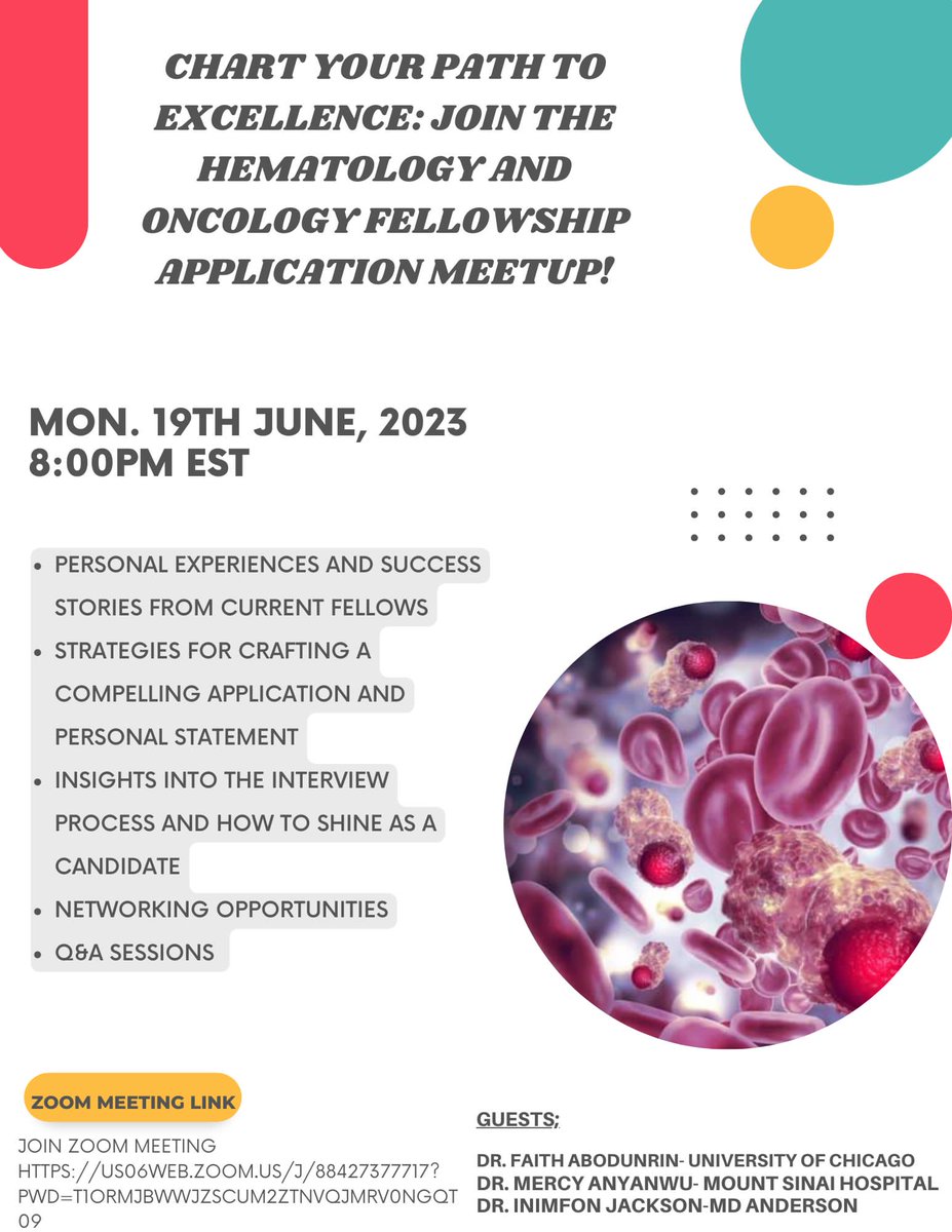 drtulsijose's tweet photo. Attention #HOfellowship #Match2024 applicants. Dont forget to tune in & join https://t.co/jwKMY1prrR
#MedTwitter @HemOncFellows #retweet to spread the word. We are thankful to all the guest speakers 😇
#KindnessMatters #Fellowship #sharingiscaring #helpinghand #SpreadTheThread https://t.co/RTTp50fG14