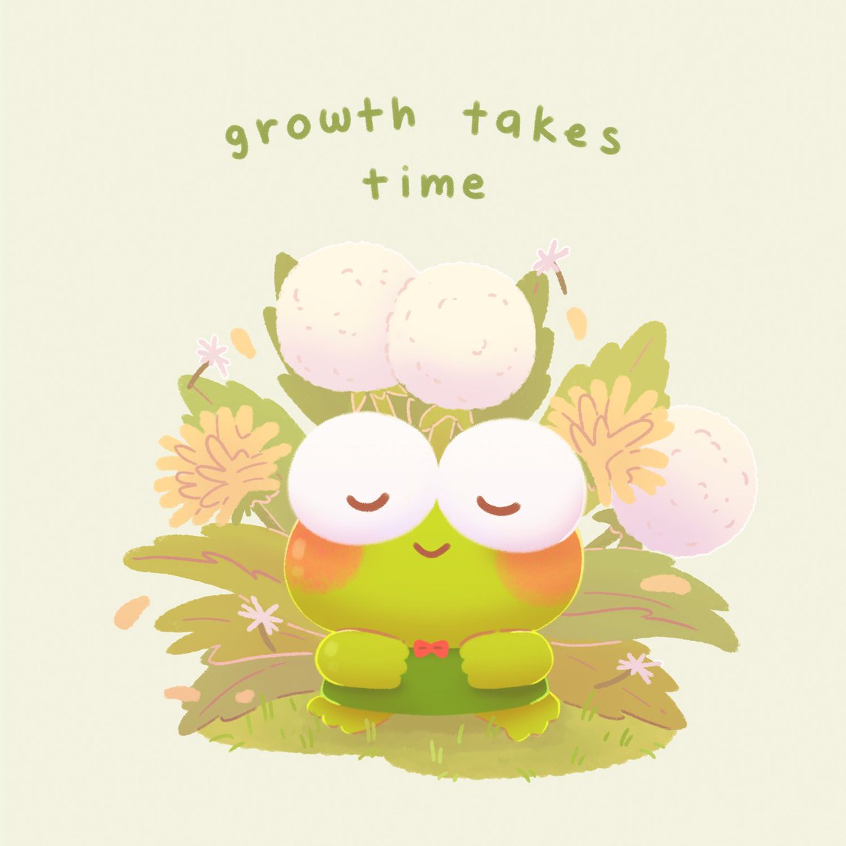 Keroppi has a reminder for you🌾🐸🌱