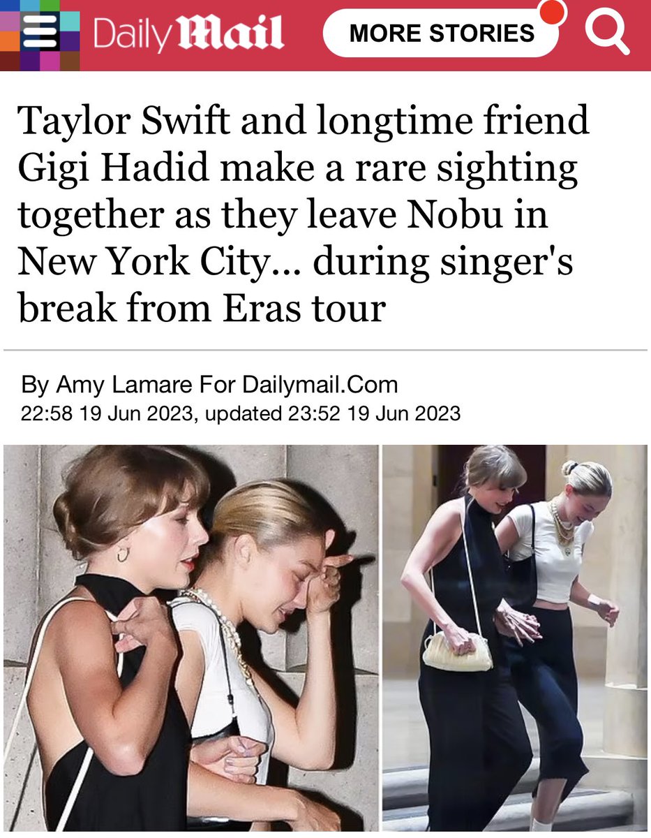 Nobu = PR = staged

Article is mentioning that Taylor and Gigi met at the Oscars 2014 after party and have been friends since then (it really looks like Kaylor seeding). 

Also mentions to Khai, but not Zayn. Bonus points.