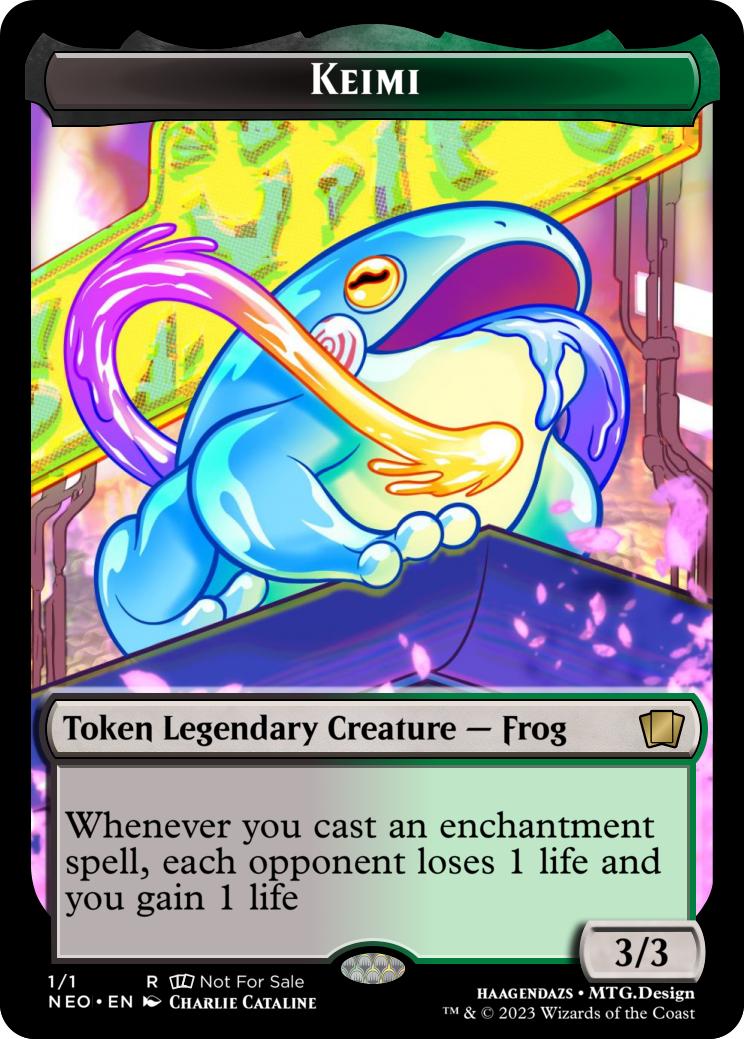 CharlieCataline's tweet photo. @alluux Forgot the frog token I made for my friend! https://t.co/rRECWhLvEV