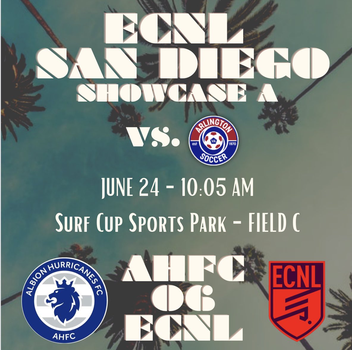 Just a few more days until we head to San Diego for the @ECNLgirls Showcase! 💪💙

🌊☀️✈️

Coaches come 👀 check us out! 

#ahfcfamily #ahfcsoccer #ahfcpride