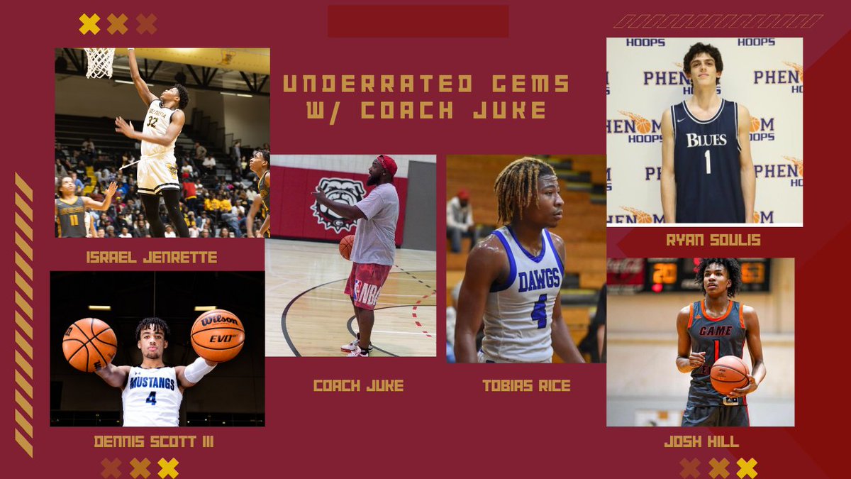 Coach Juke (@coachjuke) on Twitter photo Just dropped a new 2024 Underrated Gems W/ Coach Juke featuring
6'10 F/C Israel Jenrette <a href="/israeljenrette1/">”izzy”</a>
6'11 F/C Ryan Soulis <a href="/ryan_soulis/">Ryan Soulis</a>
6'10 W Josh Hill <a href="/Joshhill022/">Josh Hill</a>
6'10 W/F Dennis Scott III <a href="/dscott1_/">Dennis “Trey” Scott III</a>
6'8 F Tobias Rice <a href="/__tobiasrice/">Tobias Rice Jr</a> \
youtube.com/watch?v=J5K4UY…
#TWGS Just dropped a new 2024 Underrated Gems W/ Coach Juke featuring
6'10 F/C Israel Jenrette <a href="/israeljenrette1/">”izzy”</a>
6'11 F/C Ryan Soulis <a href="/ryan_soulis/">Ryan Soulis</a>
6'10 W Josh Hill <a href="/Joshhill022/">Josh Hill</a>
6'10 W/F Dennis Scott III <a href="/dscott1_/">Dennis “Trey” Scott III</a>
6'8 F Tobias Rice <a href="/__tobiasrice/">Tobias Rice Jr</a> \
youtube.com/watch?v=J5K4UY…
#TWGS