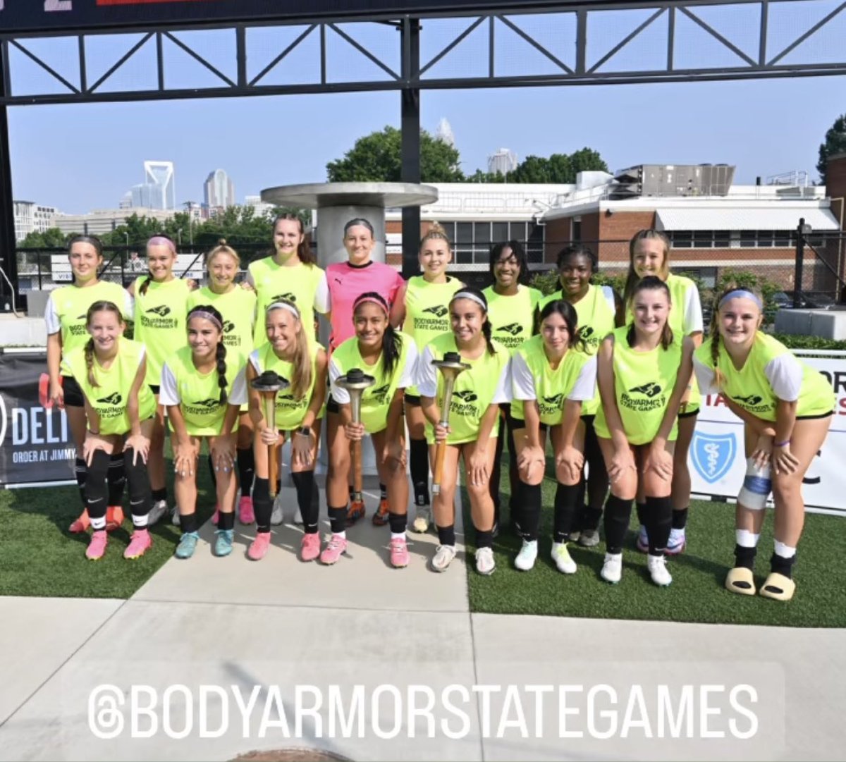 NMxcey's tweet photo. BODYARMOR State Games. My team (East) took home the gold medal 🥇 ⚽️ @DrinkBODYARMOR @StateGamesNC @JDNsports @overtime https://t.co/UavHrrfNMh