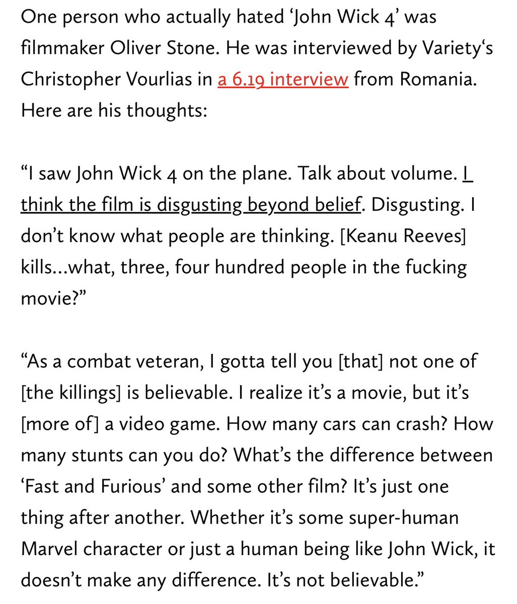 SonnyBunch's tweet photo. wait wait wait

JOHN WICK 4 did not accurately portray the reality of violence?

I for one am shocked and appalled. I will *never* trust Keanu Reeves again. https://t.co/4owBKioC1y