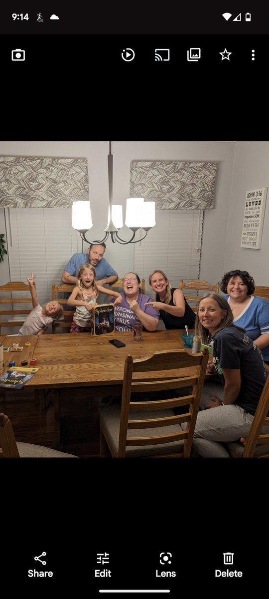 michelle_hertz's tweet photo. Thanks @Tryazon and @Asmodee_USA  for an amazing game night.  We liked playing Splendor so much that we played it again the next day!  The kids (over 8) and adults thought it was easy to play and a super fun strategy game.  #splendorgamenight https://t.co/S4pO9H0P9T