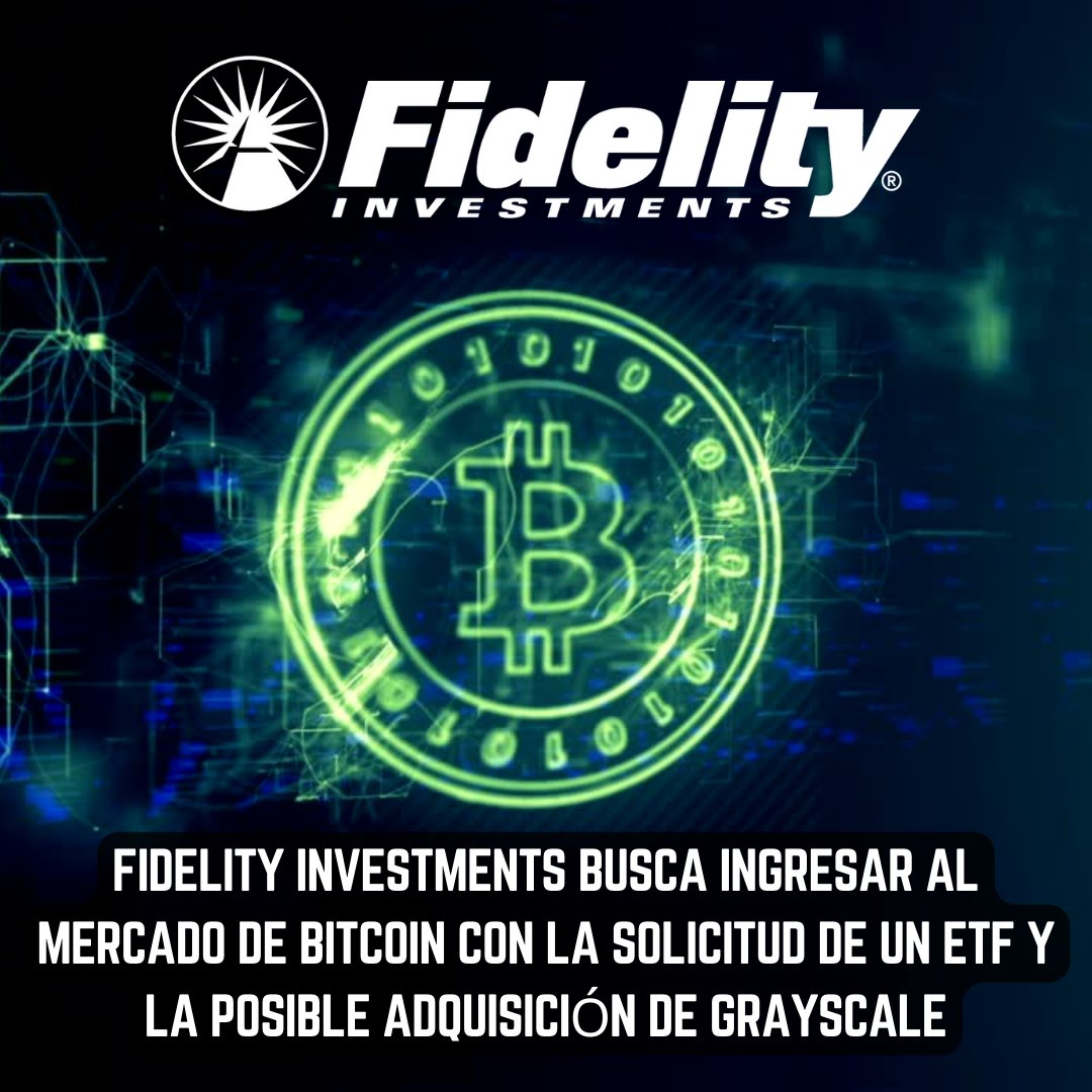 AlfaCapitalDeFi's tweet photo. Fidelity Investments, un gigante financiero que gestiona billones de dólares en activos, supuestamente planea ingresar al mercado de Bitcoin mediante la solicitud de un Fondo Cotizado en Bolsa (ETF) de Bitcoin y considera la adquisición de Grayscale
#crypto #bitcoin #binance #btc https://t.co/H30QBzK7yW