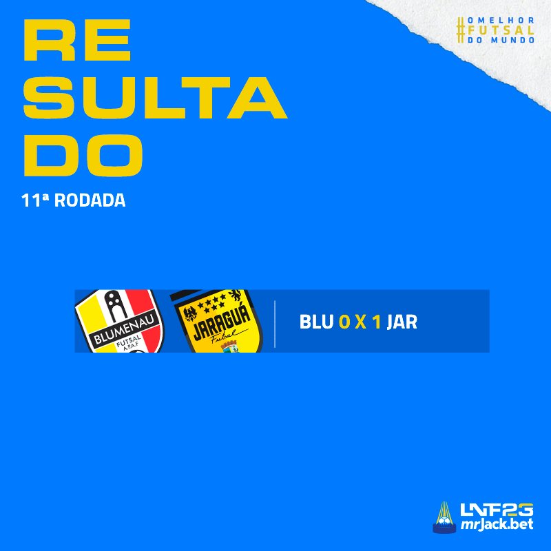 lnfontime's tweet photo. Jaraguá vence o Blumenau pela 11ª rodada da #lnfmrjackbet2023 
#BLUxJAR 0-1 https://t.co/nXf4yXzhIj