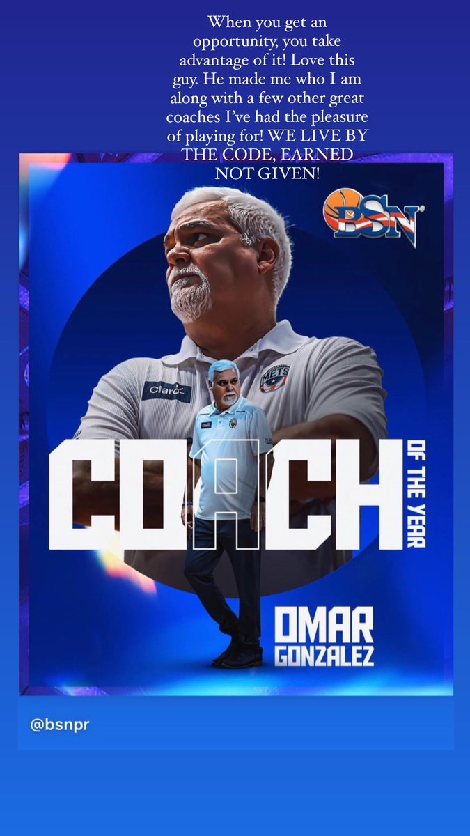 Earned not GIVEN!! Congrats coach.