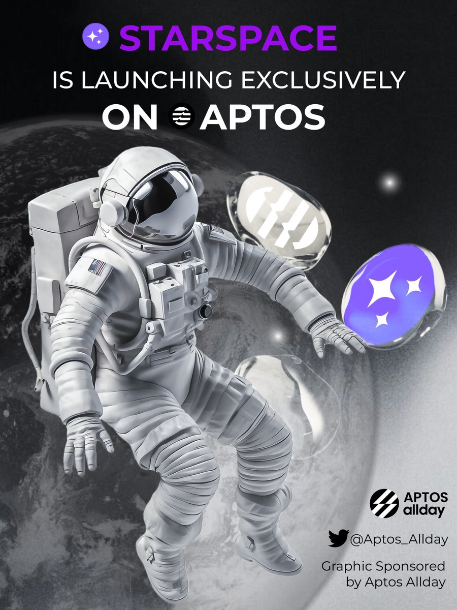 🎉 <a href="/STARSPACEio/">STARSPACE✨</a> IS LAUNCHING EXCLUSIVELY ON <a href="/Aptos_Network/">Aptos Network (has moved to Aptos!)</a>

🚩 #STARSPACE will be the first community-centered NFT marketplace focusing on NFTfi launching on #Aptos.

⚡ What makes #STARSPACE intriguing? Stay tuned below to find out.

#Aptos_allday #Aptos #NFTfi