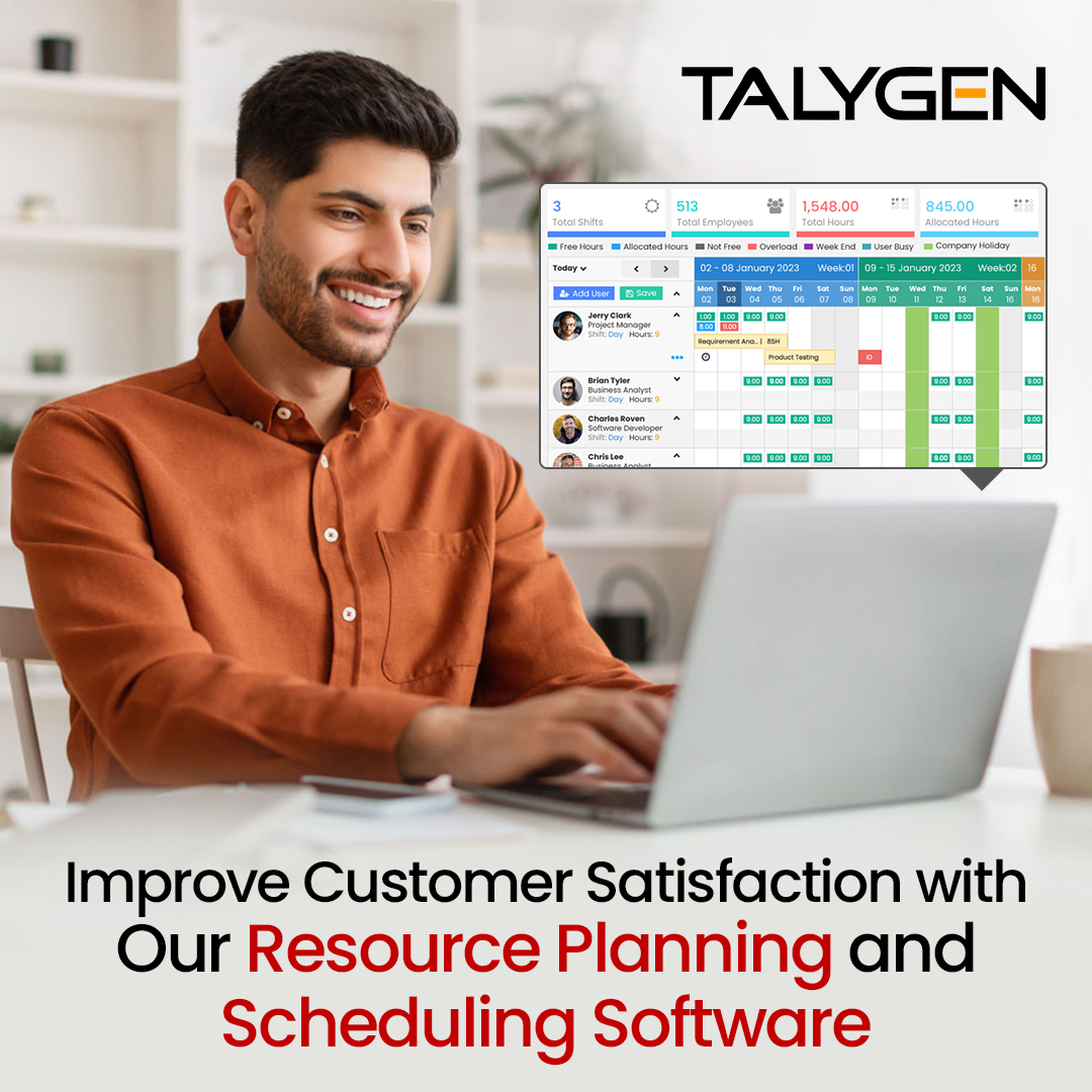 TalygenInc's tweet image. Tired of   missing important deadlines? Complete projects effortlessly with the right   people with Talygen’s powerful resource planning and scheduling software!
Visit: tinyurl.com/2b57apms
#resourcescheduler #Talygen #scheduleresources