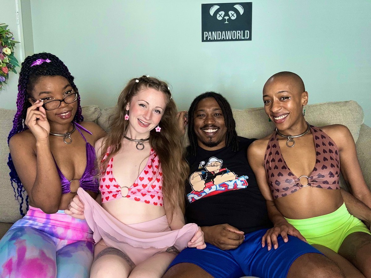 TheCleoPanda's tweet photo. So 3 years ago today, Nova Panda came from across the country to be with Lord Panda and she officially made our family a family!! 

Three whole years as the poly family you know and love (and some hate lol). We have been through highs, lows, middles and explored relationships, sex and trust in a way that NO ONE ever has! 

We are THE most unique content creators in the world because Lord Panda is the most interesting man in the world🔥💯

Happy 3 year anniversary my loves!!