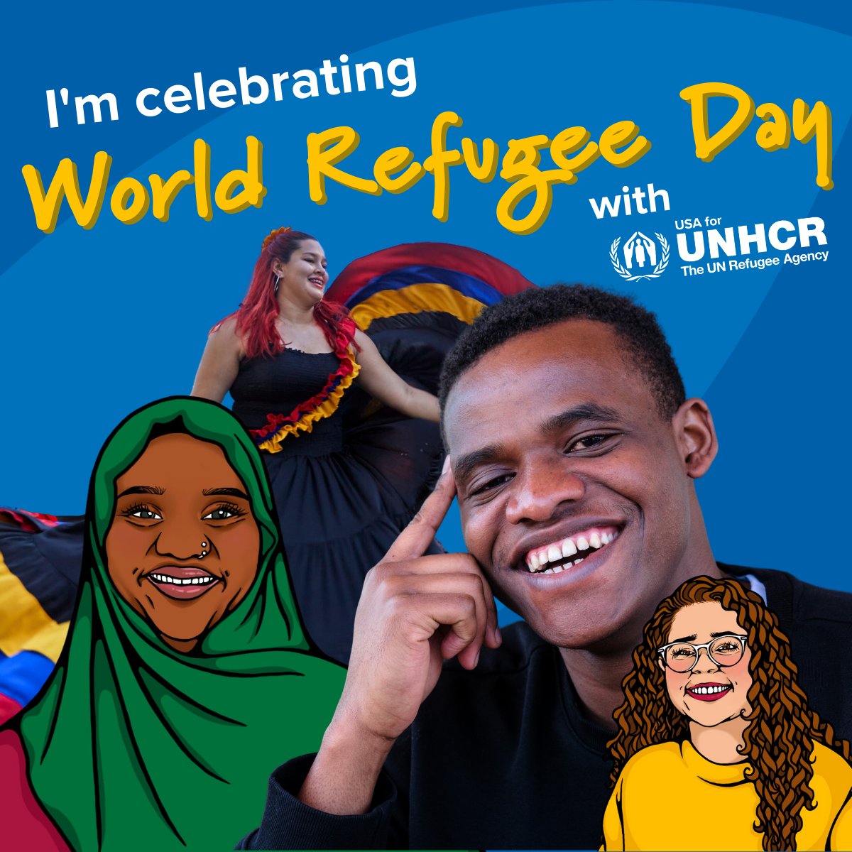Everyone deserves to feel safe and included in their community!

This #WorldRefugeeDay, I am joining <a href="/UNRefugeeAgency/">USA for UNHCR</a> in celebrating strong, resilient refugees, who have overcome great obstacles and found safety in new homes and new communities.