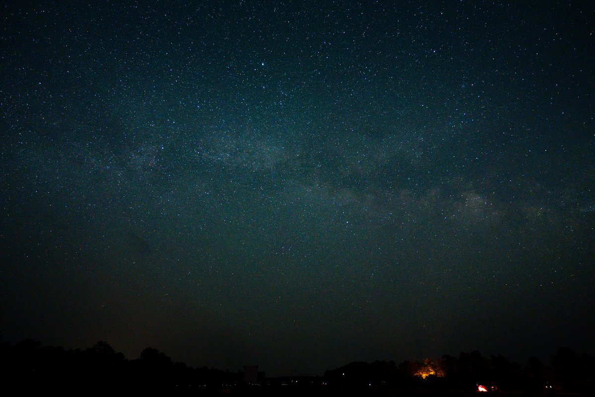 My first real crack at the Milky Way Galaxy and Astrophotography in general. Taken last night during the new moon at Cherry Springs.