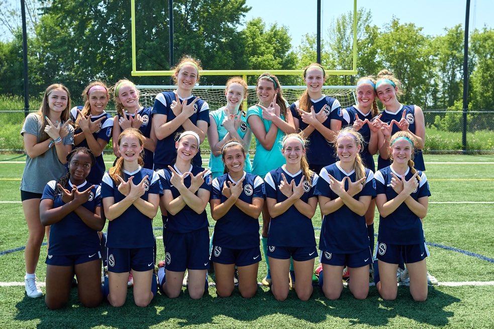 I can’t wait to play with my team at the GA PLAYOFFS!!!! I ♥️ this team! 💙🧡⚽️🧤@SalvoSCGA @GAcademyLeague