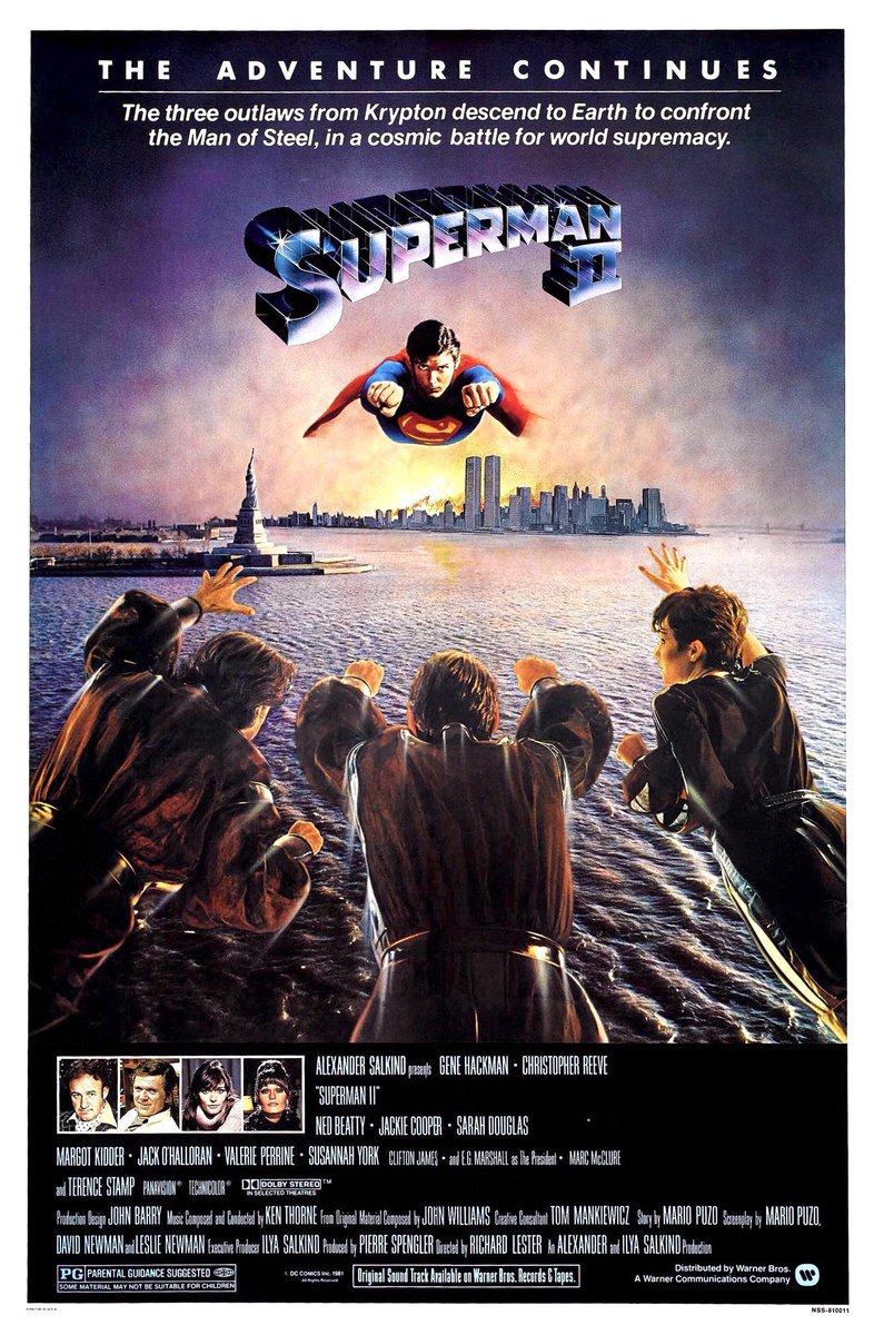 🎬MOVIE HISTORY: 42 years ago today, June 19, 1981, the movie 'Superman II' opened in theaters!

@Superman #ChristopherReeve #GeneHackman #NedBeatty #JackieCooper #MargotKidder #SarahDouglas #TerenceStamp #JackOHalloran #ValeriePerrine #SusannahYork #EGMarshall #MarcMcClure