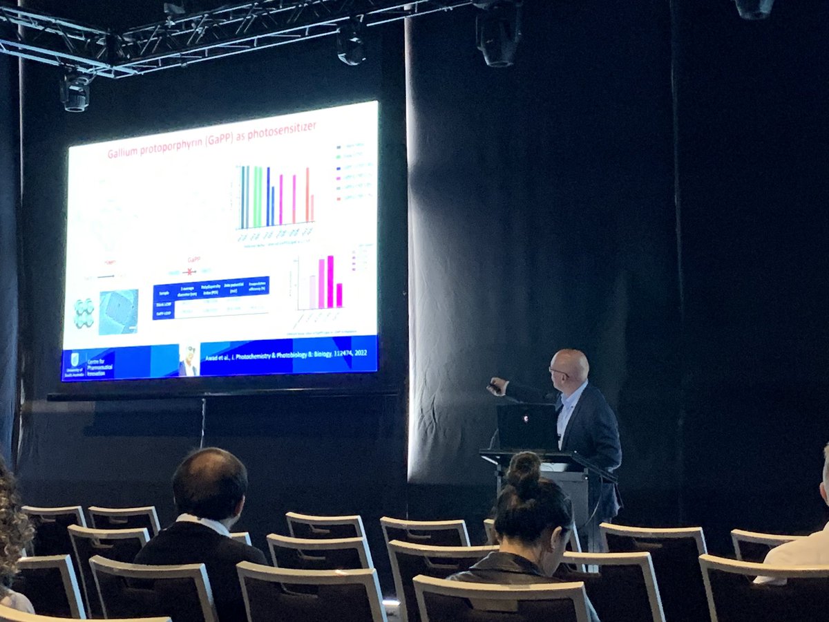 Fantastic talk by @ClivePrestidge at #OzNanoMed on the intersection on antimicrobial and cancer nanomedicine. 
@NanoMed_UNSW