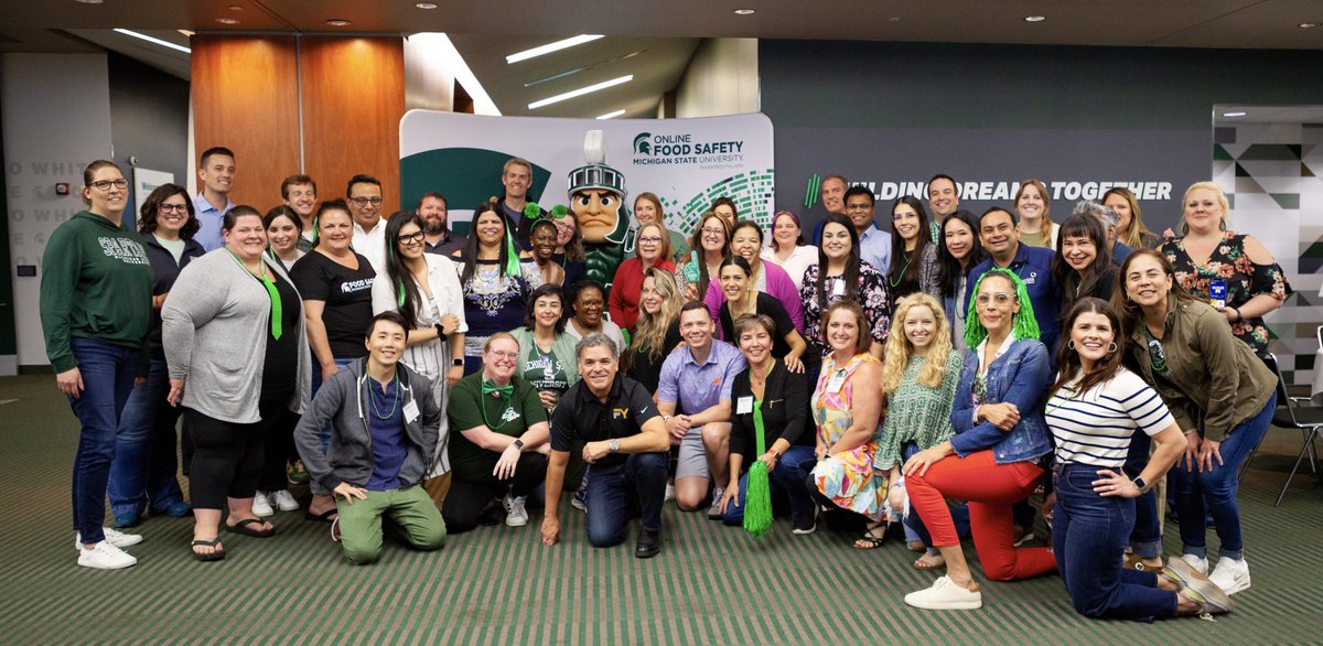 frankyiannas's tweet photo. The Amazing Creating a Food Safety Culture class of 2023 @MSUFoodSafety. 

I am so inspired by the next generation of food safety leaders. The future of the food system and food safety is bright. 

Mark your calendars now for next year, June 10 - 14, 2024. https://t.co/8IcSUeuSNl