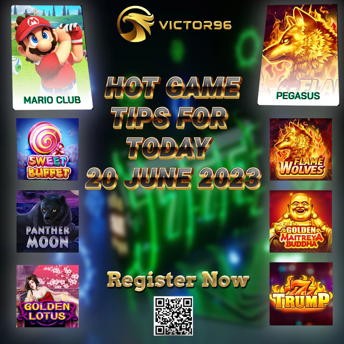 HOT GAME TIPS FOR TODAY 🔥🔥
👉MARIO CLUB : 
- SWEET BUFFET
- PANTHER MOON
- GOLDEN LOTUS
👉 PEGASUS :
- FLAME WOLVES
- GOLDEN MAITREYA
- TRUMP 7
#Australia #Sydney #Perth #Melbourne #Brisbane #OnlineCasino #slotgames #AusOpen #auspol #Origin #tbt