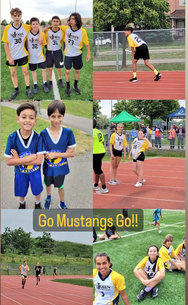 FunSchoolDays's tweet photo. Our Mustangs had an amazing day at MN T&F! We had so many earn ribbons! Congratulations to the 8 students going to the Boards! 🎉🙌🏃♂️🏃♀️ Thank you to all our coaches, parents, and convenors who helped out! 🩵💛
#goMustangsgo 🙌
#trackandfield2023 @SJCdpcdsb https://t.co/NldBkALJ2N