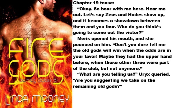 #FireGods #NewRelease #Deities #ContemporaryFantasy #Romance #Greekgods #apocalyptic #series lindamooney.com/Deities.htm