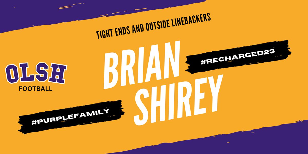 We are excited to have Coach Brian Shirey join our staff! Coach Shirey brings a wealth of playing knowledge and experience to help our young men achieve their dreams! He’s a great coach, but a better man! Welcome Coach! #RECHARGED23 #PurpleFamily