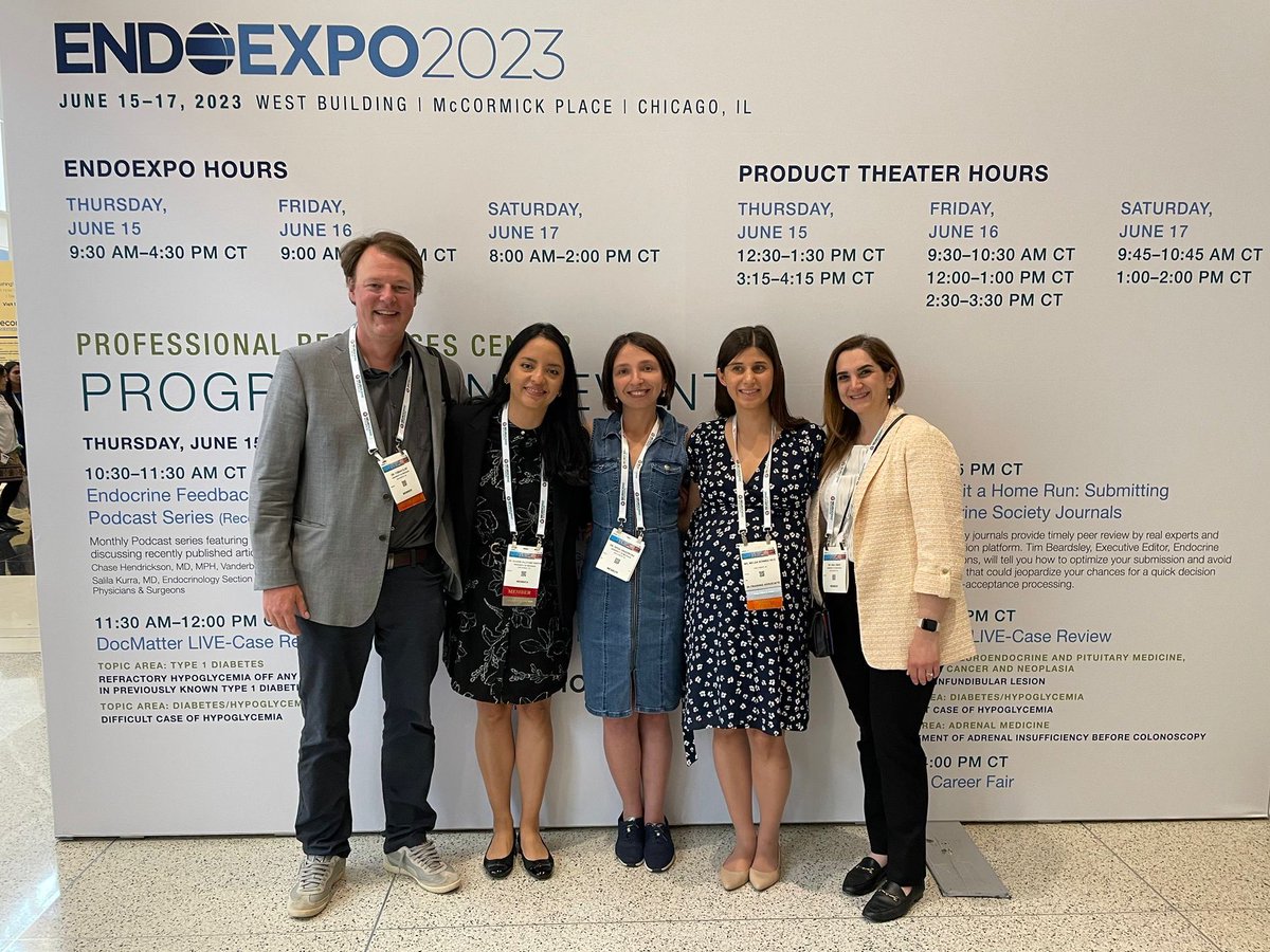 UMEndoFellows's tweet photo. We had a wonderful time at #ENDO2023 with our outstanding, world-class faculty. @tobi_else @MariaPapaleont1 @nazaneneh @EndocrinologyM https://t.co/B1X0ZjXeRO
