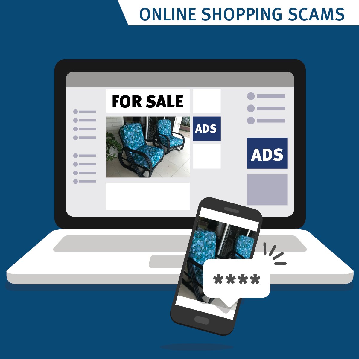The amount lost to online shopping scams continues to rise each year.
•Avoid targeted social media ads or sites with products well below retail price
•Being pressured? Stop and think. Don't let your guard down
•Look for counterfeit receipts and invoices
ow.ly/84Fg50OuYxU