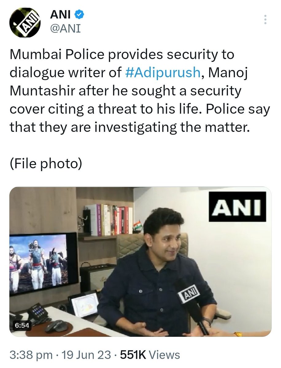 Dear @manojmuntashir, don't defame Hindus to create sensation n pocket box office earnings- Hindus never b*head anyone for hurting religious sentiments, #SarTanSeJuda etho doesn't belongs to Prabhu Ram's land!
Hope @MumbaiPolice recovers security deployment #Drama fees from him