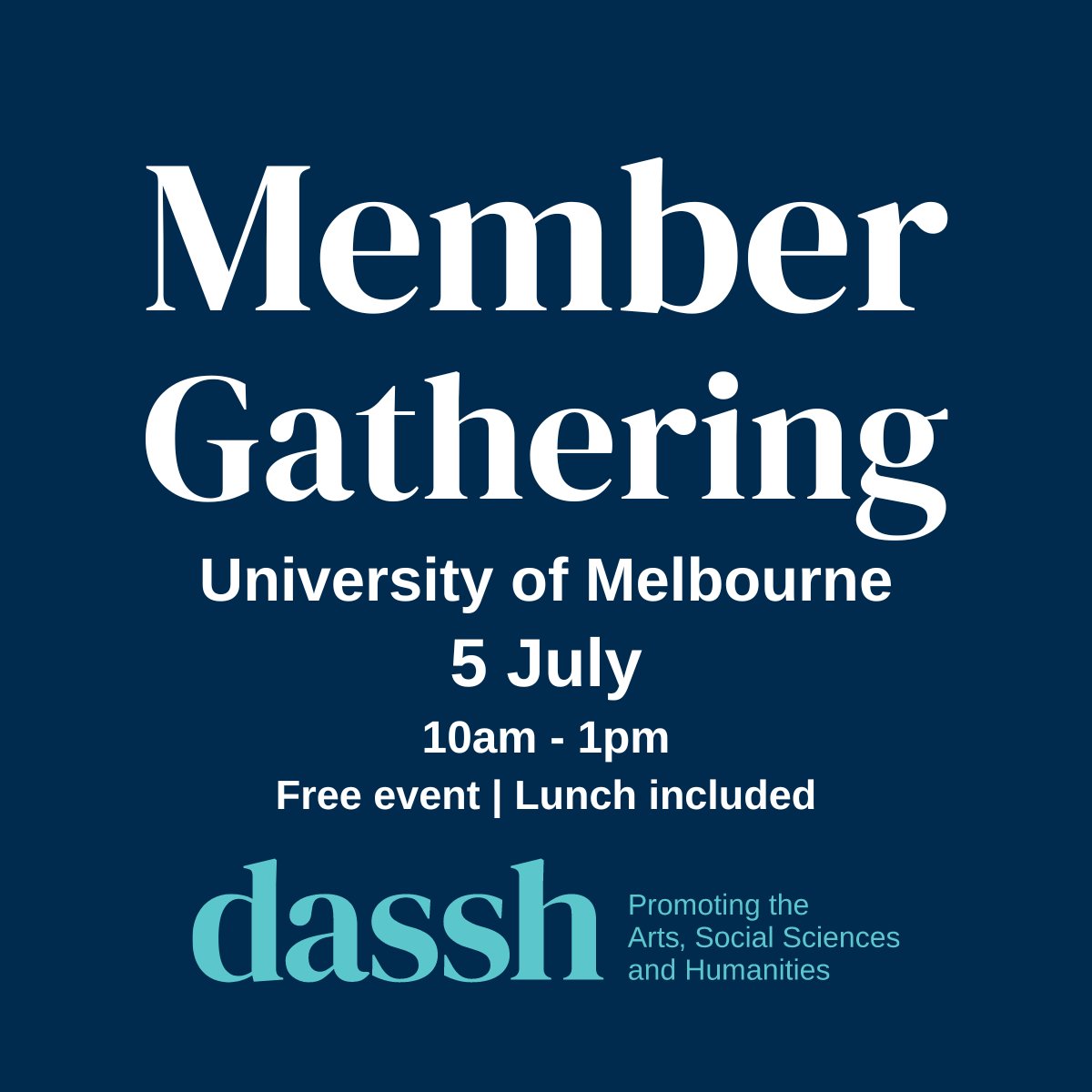 DASSH members join us in Melbourne in two weeks! Help cement our Uni Accord recommendations with practical suggestions to bring about change. Networking and a workshop led by NOADD Indigenous Group Leader Associate Professor Sandra Phillips

eventbrite.com.au/e/dassh-member… 

<a href="/NickBisley/">Nick Bisley</a>