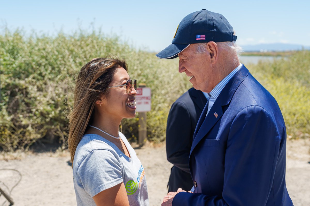 WhiteHouse46's tweet image. Over the past two years, more than 100 million Americans have been personally affected by an extreme weather event.

Today in California, President Biden announced new historic investments to make communities across our nation more climate-resilient.