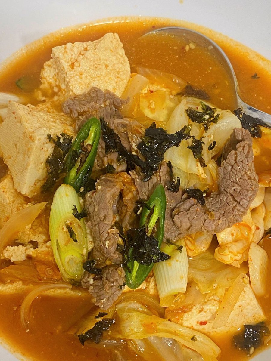 a07710403003's tweet photo. Who has eaten Korean-style kimchi and tofu soup https://t.co/JkzoT1Paur