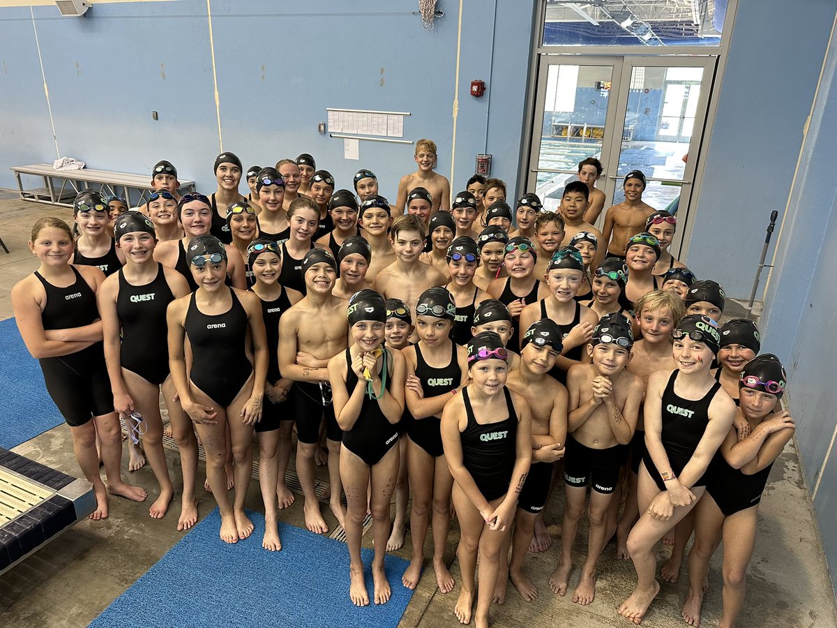 A total TEAM effort this weekend @ SwimRVA Summer Invitational. A 170 Quest swimmers came, RACED &amp; finished the meet in 2nd Place. Shout out to our FIVE High Point Champions &amp; one High Point Runner Up. Thank you to <a href="/SwimRVA_Rapids/">SwimRVA Rapids</a> for an awesome meet! #team