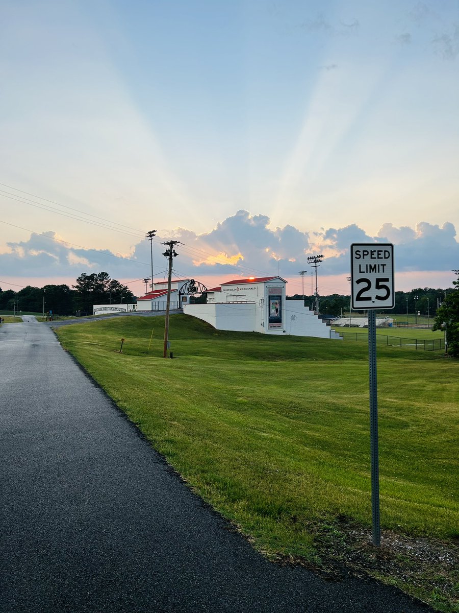 Pretty view of the greatest stadium in Kentucky this evening.