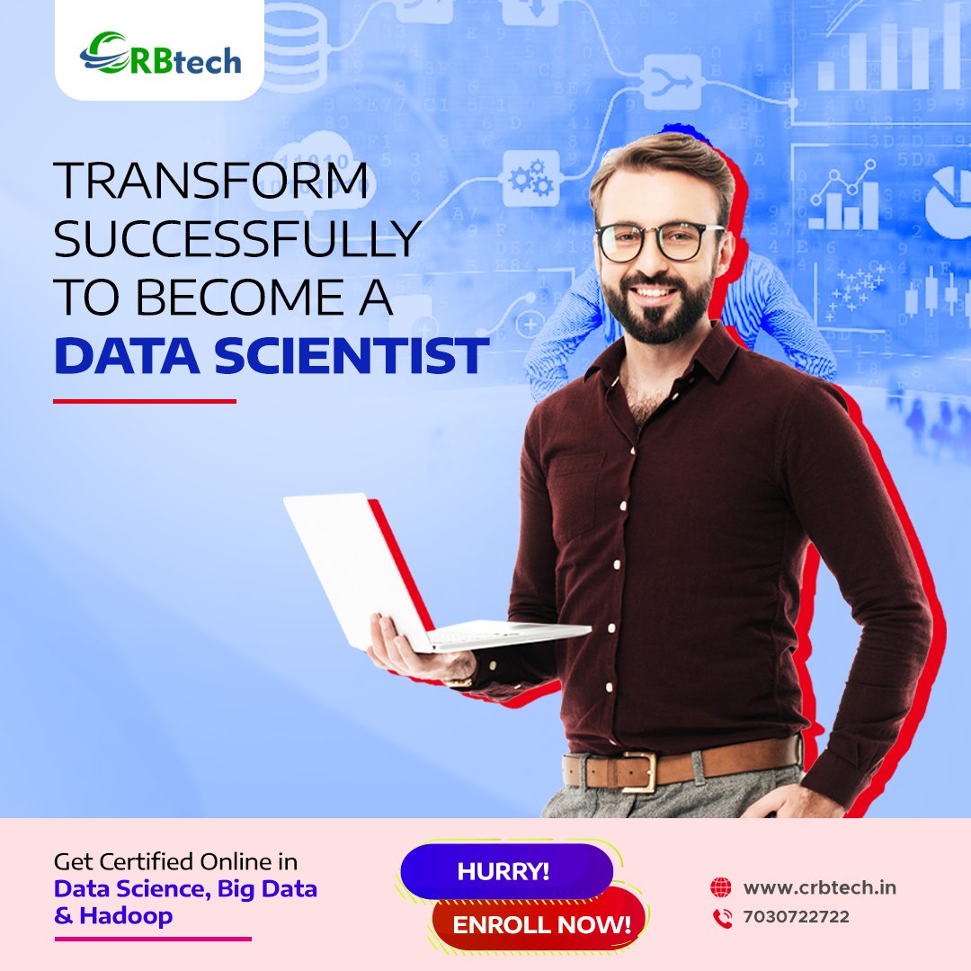 CRB_Tech's tweet image. Kick-start a career in Data Science with an Online Specialization Course that makes you job-ready. Transform your career within months through 14 unique online specialization courses.
For more details call 7030722722 or visit crbtech.in
#HadoopCourse #BigData