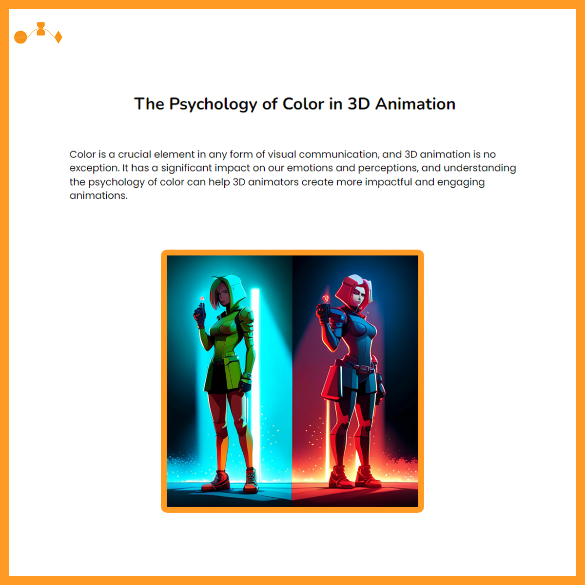 Ultrolon_Studio's tweet photo. Different colors help us convey emotion which is very import aspect in story telling. Learn more about the psychology of color from our blog.

https://t.co/dZAg0M6fXb

#storytelling
#3danimation
#colortheory https://t.co/sXxASlhD1q