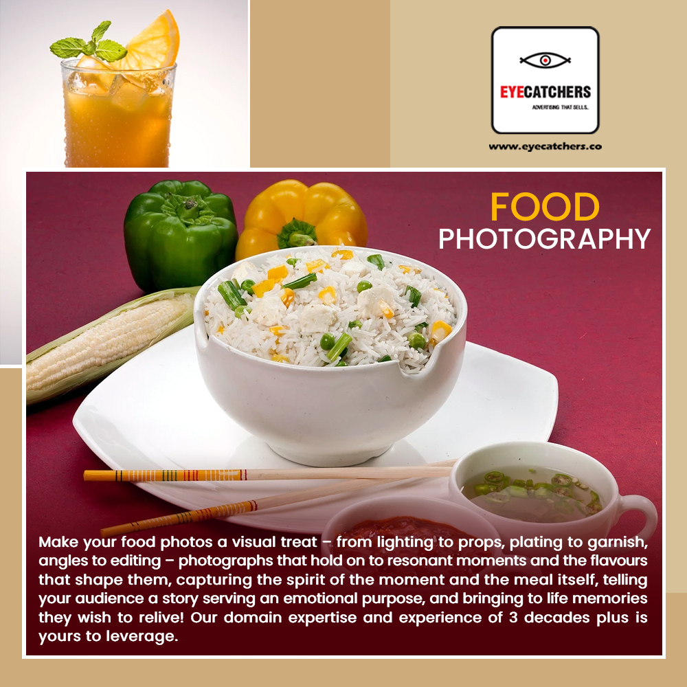 Make your food photos a visual treat from lighting to props, plating to garnish, angles to editing  - photographs that hold on to resonant moments. 

+91 9136024246
eyecatchers.co

#Eyecatchers #Advertising #DigitalMarketing #Thane #DigitalAgency #Photography