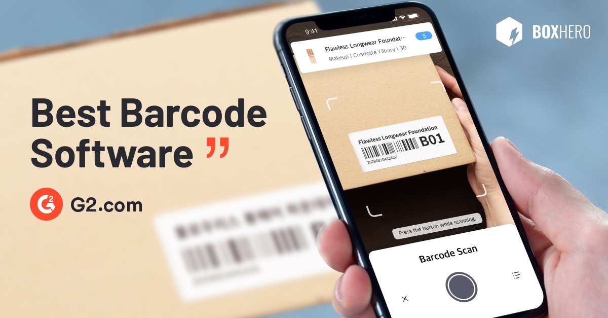 boxhero_en's tweet image. Exciting News! BoxHero, our inventory management SaaS, has been recognized as the &quot;Best Barcode Software&quot; on G2.com! Try Boxhero yourself today! 

boxhero-app.com/en/download

#InventoryManagement #BoxHero #BarcodeSoftware #AwardWinning #G2 #SaaS
