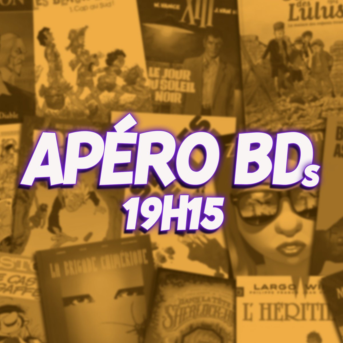 Ce soir vers 19h15 on parle BDs!
Lien du live==> urlz.fr/mo9G

#bandedessinees #apero #aperitif #copains #review