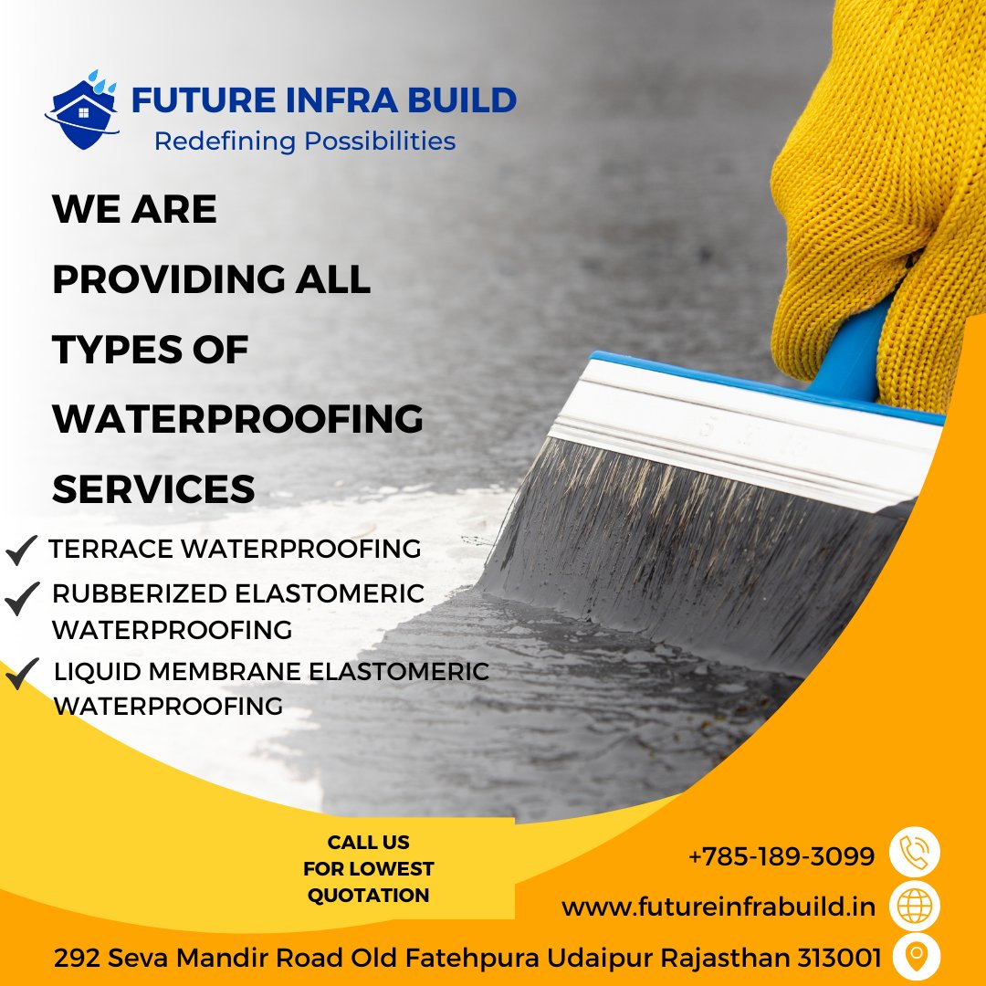 FUTURE INFRA BUILD
#roofwaterproofing #waterproofing #waterproofingsystem #waterproofingexperts #waterproofingcoating #waterproofingservices #waterproofingmembrane #waterproofingproducts #waterproofingcontractor #waterproofingsolutions #waterproofingcontractors #builder #builder