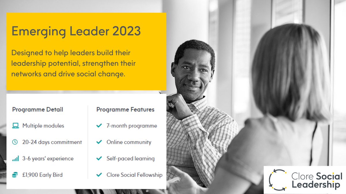 Gain a deeper understanding of your leadership style with our #EmergingLeader programme. Apply before the early bird deadline for a significant discount. 🗓️ ow.ly/anlj50OLPpT