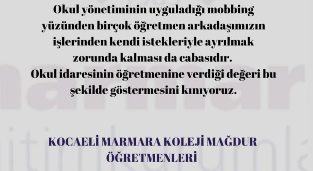 HeKocaeli's tweet photo. Özel eğitim kurumlarının keyfi, zorba uygulamaları karşısında eğitim emekçilerinin yanındayız. 

Kocaeli Marmara Koleji öğretmenleri yalnız değil ✊🏼 https://t.co/s3cZP71lTg