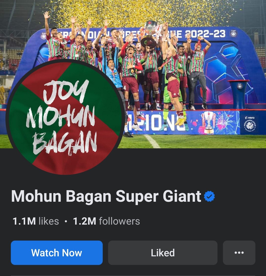 🚨✅ 'Mohun Bagan Super Giant' Is done in Facebook. 

Just waiting for the Logo and Jersey now!!! 

#mohunbagan #isl #newlogo