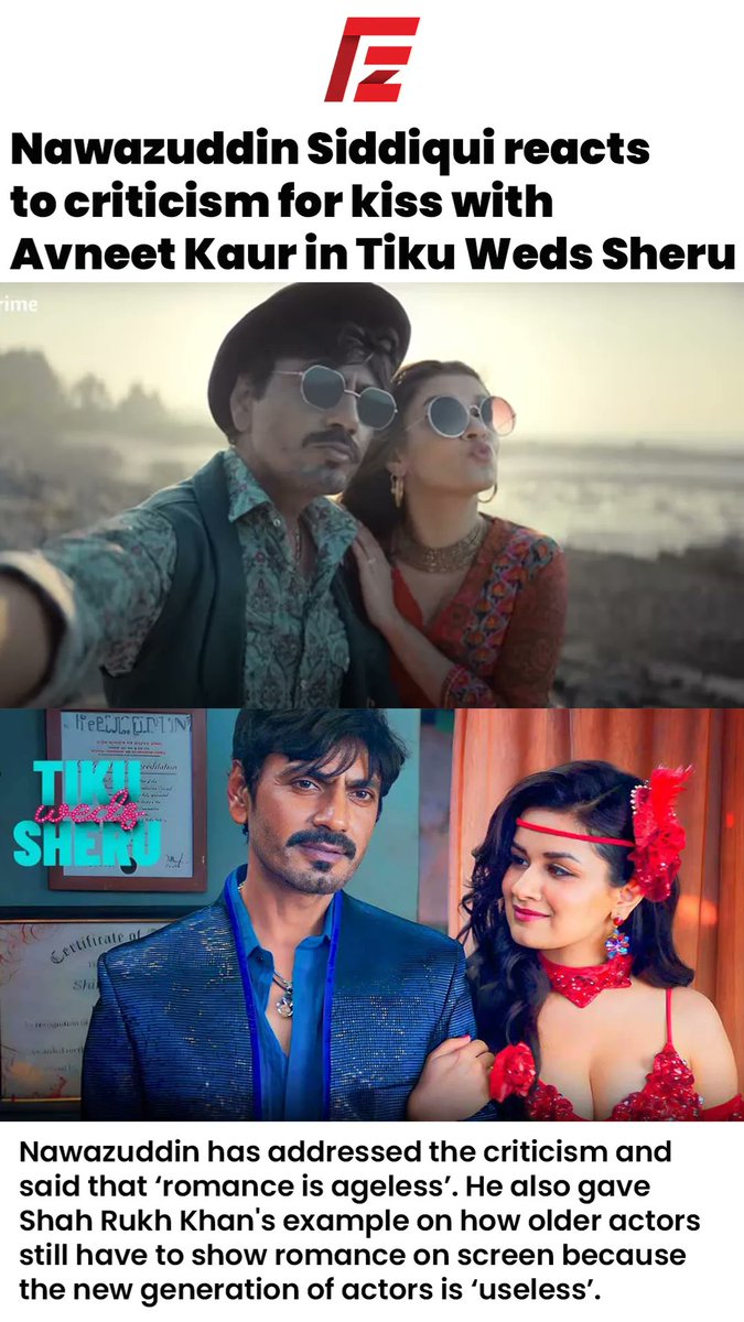 Nawazuddin has addressed the criticism and said that ‘romance is ageless’. 
#nawazuddin #sacredgames #memesdaily  #avneetkaur #avneet #movies #cinemas #Bollywood #criticism #TikuWedsSheru #saikabir #controversy #Romance #KanganaRanaut #ShahRukhKhan 
@Nawazuddin_S 
@iavneetkaur