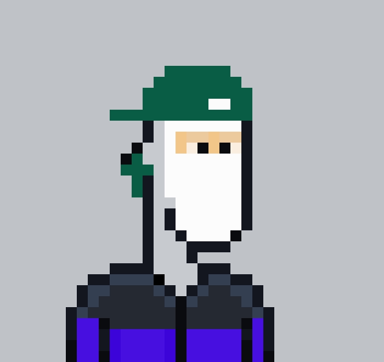 Good morning everyone☀️
Happy Tuesday 🤗💚

Pixelhood Punk #117
#117 Is a cool punk with his mask and wear his cap backward and putting on a nice jacket😎
Available on @opensea 
Feel free to take a look👇🏾
opensea.io/assets/matic/0…

#NFTCommunity #LFGrow #Hoodpunk #PushingP