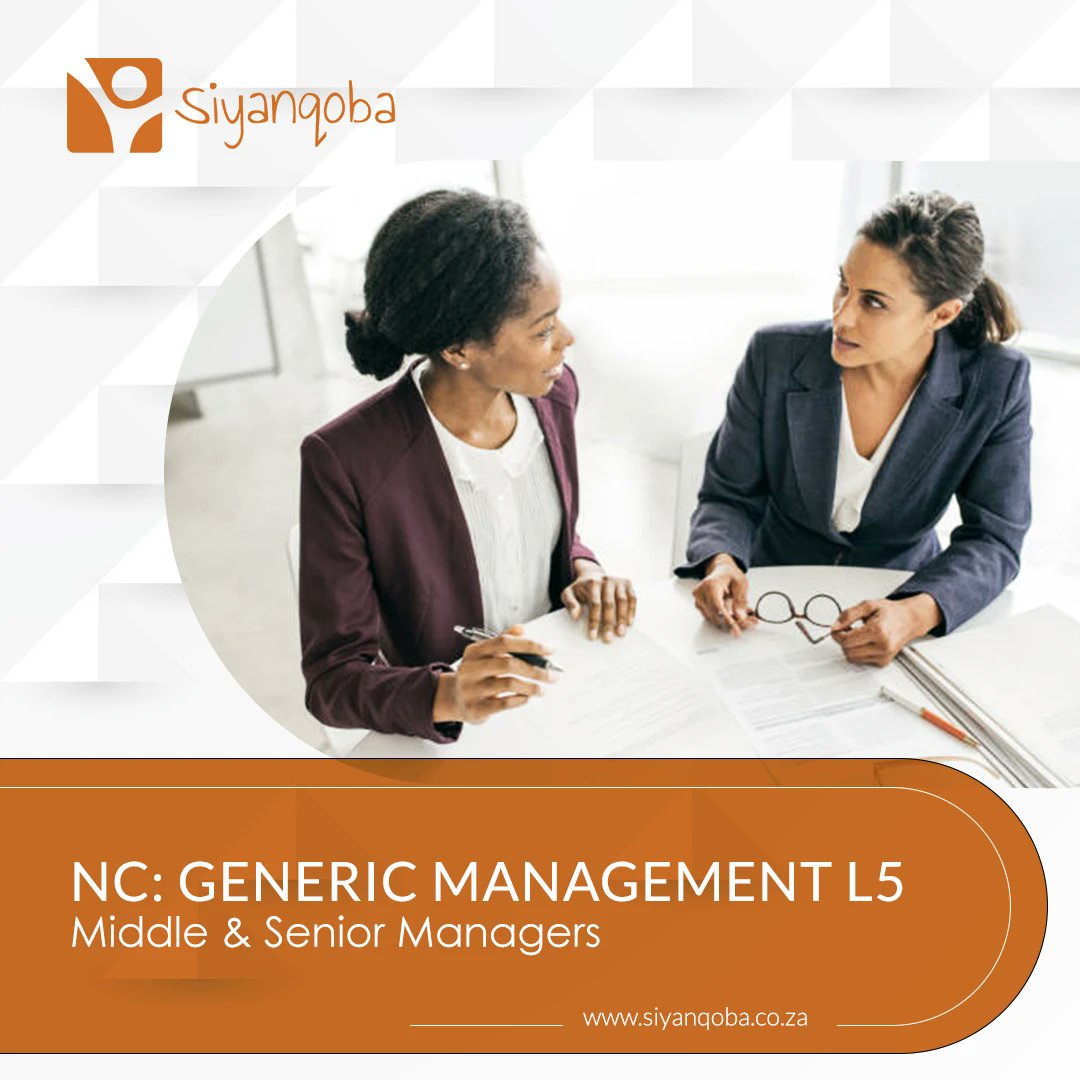 Siyanqoba_ZA's tweet photo. This broad #qualification covers all the important areas of #management including #strategy, #innovation, change and team #leadership. NEXT COURSE: 4 July https://t.co/HFSnqZmS8q #GenericManagement #MultiSkilled #LeadershipDevelopment #Siyanqoba #ProudlyEOH https://t.co/SU4qiKP2CE