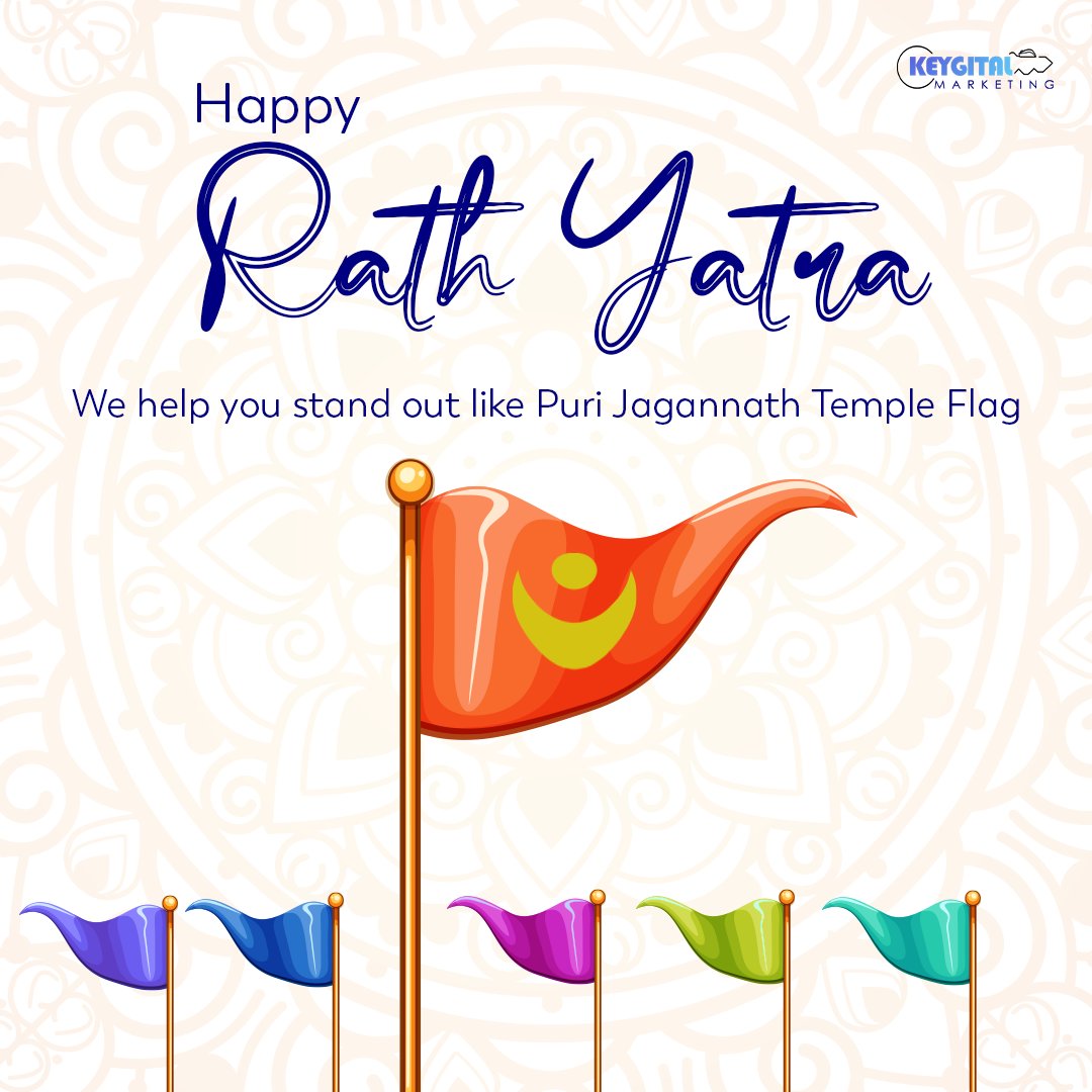 keygital's tweet photo. The auspicious occasion of Rath yatra may bring you wealth, happiness, and prosperity.
A Happy Rath Yatra from our entire team.

#Rath #rathyatra #rathyatra2023 #rathyatrawishing #wishes #wishing #ocassion #joy #happiness #Keygitalmarketing https://t.co/WvshfynXg6